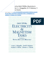 Solution Manual For em Tipers Electricity Magnetism Tasks C J Hieggelke D P Maloney T L Okuma Steve Kanim