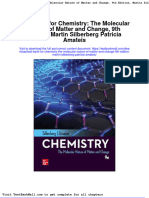 Test Bank For Chemistry The Molecular Nature of Matter and Change 9th Edition Martin Silberberg Patricia Amateis
