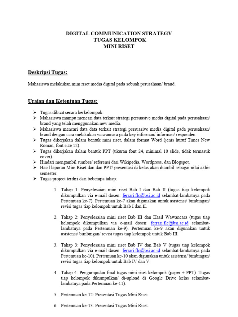 Tugas Mini Riset DCS | PDF