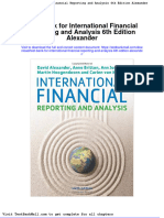 Test Bank For International Financial Reporting and Analysis 6th Edition Alexander