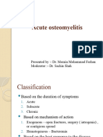 Acute osteomyelitis