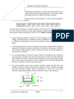 Hydraulics Individual Assignment I