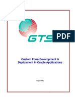 Custom Form Development & Deployment in Oracle Applications