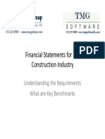 Financial Stmts For The Construction Industry