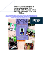 Test Bank For Social Studies in Elementary Education Plus Myeducationlab With Pearson Etext Access Card Package 14 e 14th Edition