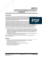 Range Measurement Using Time Difference of Arrival of The ATA8352 DS00004113