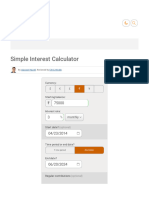 Simple Interest Calculator With Regular Deposits - Withdrawals