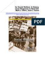 Test Bank For Social Welfare A History of The American Response To Need 8 e 8th Edition Mark J Stern June J Axinn