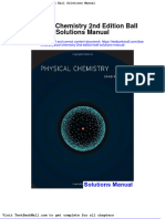 Physical Chemistry 2nd Edition Ball Solutions Manual