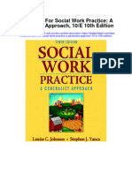 Test Bank For Social Work Practice A Generalist Approach 10 e 10th Edition