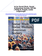 Test Bank For Social Work Social Welfare and American Society 8 e 8th Edition Philip R Popple Leslie Leighninger