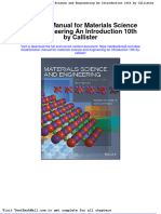 Solution Manual For Materials Science and Engineering An Introduction 10th by Callister