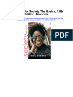 Test Bank For Society The Basics 11th Edition Macionis