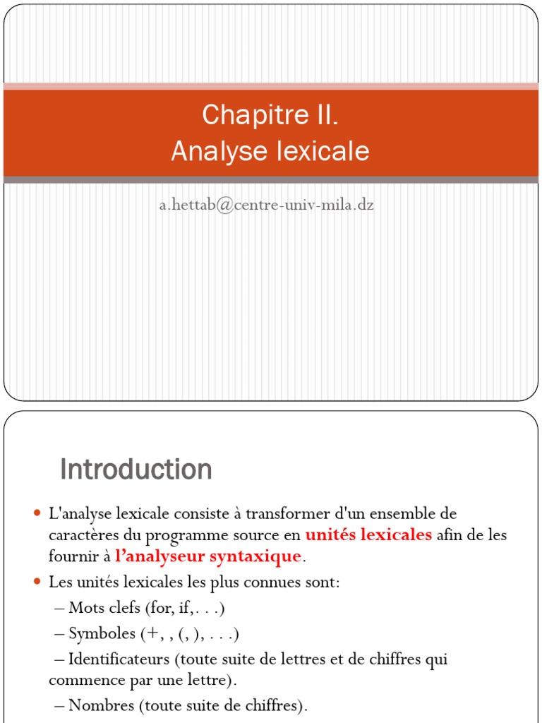 CH02 Analyse Lexicale PDF
