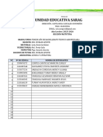 Nomina de Estudiante Dce 3BT Ues