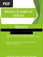 Memory and It's Stages 2