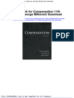 Test Bank For Compensation 11th Edition George Milkovich Download