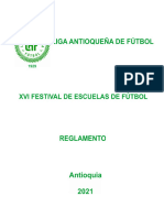 Reglamento Festival Escuelas de Fútbol Laf 2021