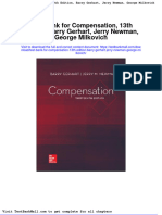 Test Bank For Compensation 13th Edition Barry Gerhart Jerry Newman George Milkovich