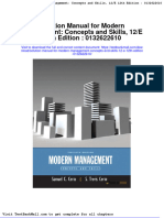 Solution Manual For Modern Management Concepts and Skills 12 e 12th Edition 0132622610