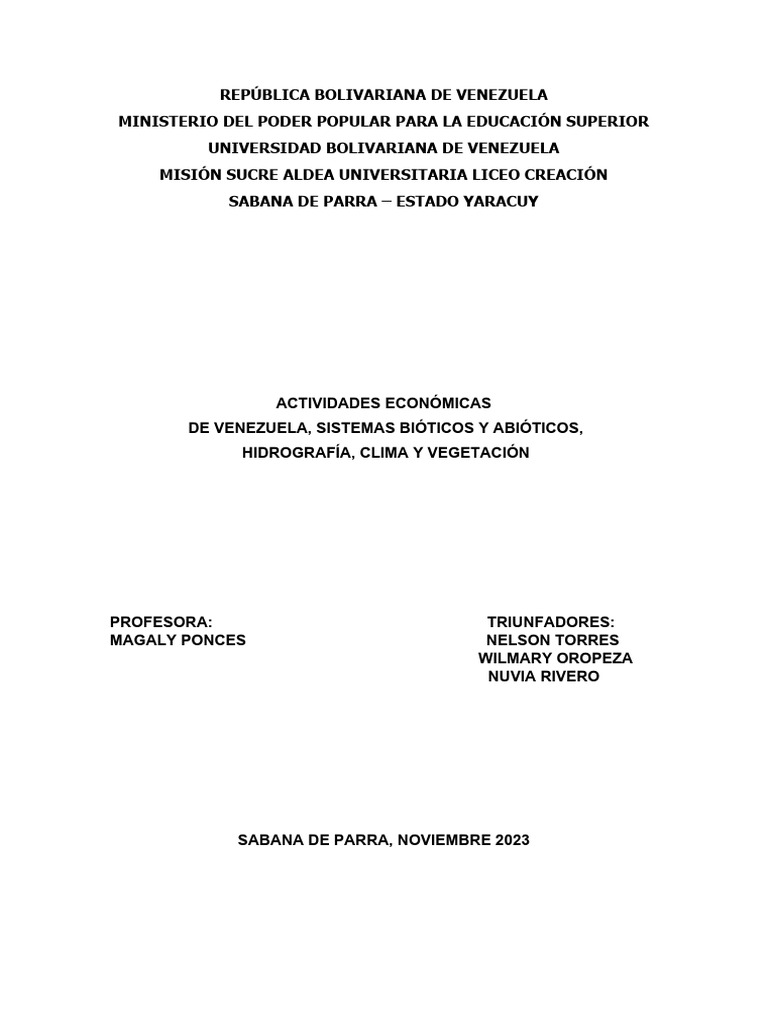 Historia de Venezuela | PDF | Venezuela | Río