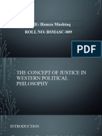 The Concept of Justice in Western Political Philosophy