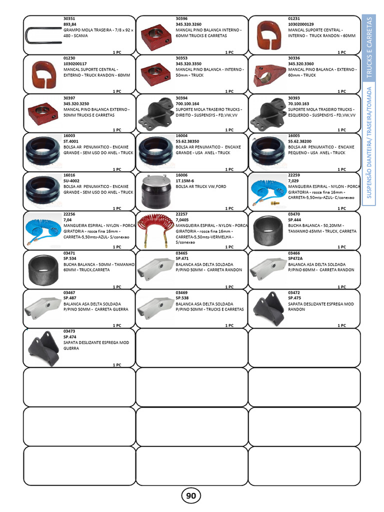 Peças para Caminhões e Carretas | PDF | Tecnologia e Engenharia