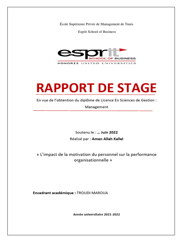 Impact de la motivation sur la performance | PDF | Motivation | Motivant