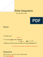 MA1 Indefinite Integration