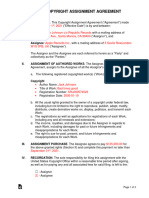 SAMPLE Copyright Assignment Agreement