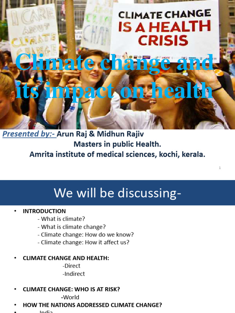 Climate Change and Its Impact On Health | PDF | Climate Change | Climate