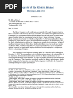 Letter To WH Counsel