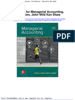 Test Bank For Managerial Accounting 7th Edition John Wild Ken Shaw