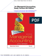 Test Bank For Managerial Accounting Binder Ready Version 6th Edition