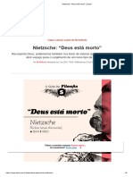 Nietzsche - "Deus Está Morto" - Super