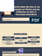 Tiktok Made Me Buy It An Analysis of Tiktok and Its Influence On Gen-Z Purchase Intentions