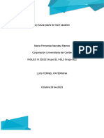 Nov 3tarea My Future Plans For Next Vacation NOV 3