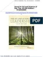 Solution Manual For Art and Science of Leadership The 6 e 6th Edition 013254458x