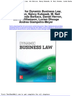 Test Bank For Dynamic Business Law 4th Edition Nancy Kubasek M Neil Browne Linda Barkacs Daniel Herron Carrie Williamson Lucien Dhooge Andrea Giampetro Meyer