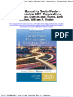 Solution Manual For South Western Federal Taxation 2020 Corporations Partnerships Estates and Trusts 43rd Edition William A Raabe