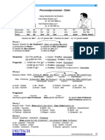 Personalpronomen Dativ