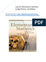 Solution Manual For Elementary Statistics Looking at The Big Picture 1st Edition