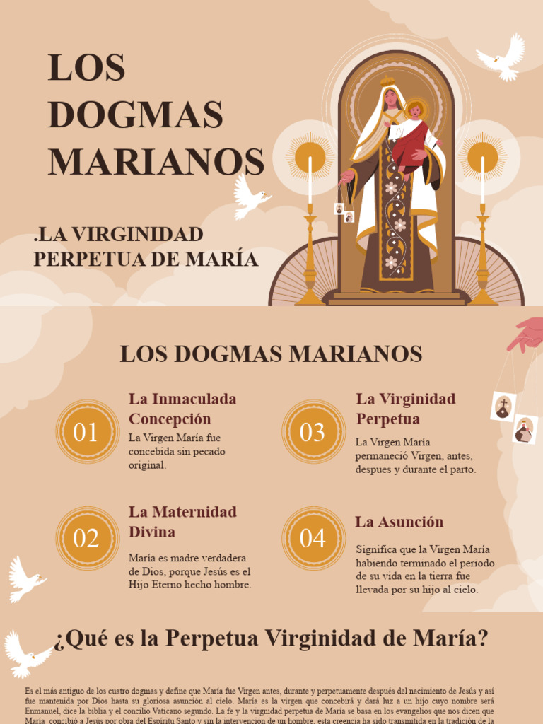 Dogmas Marianos | PDF | María, madre de Jesús | Dogma