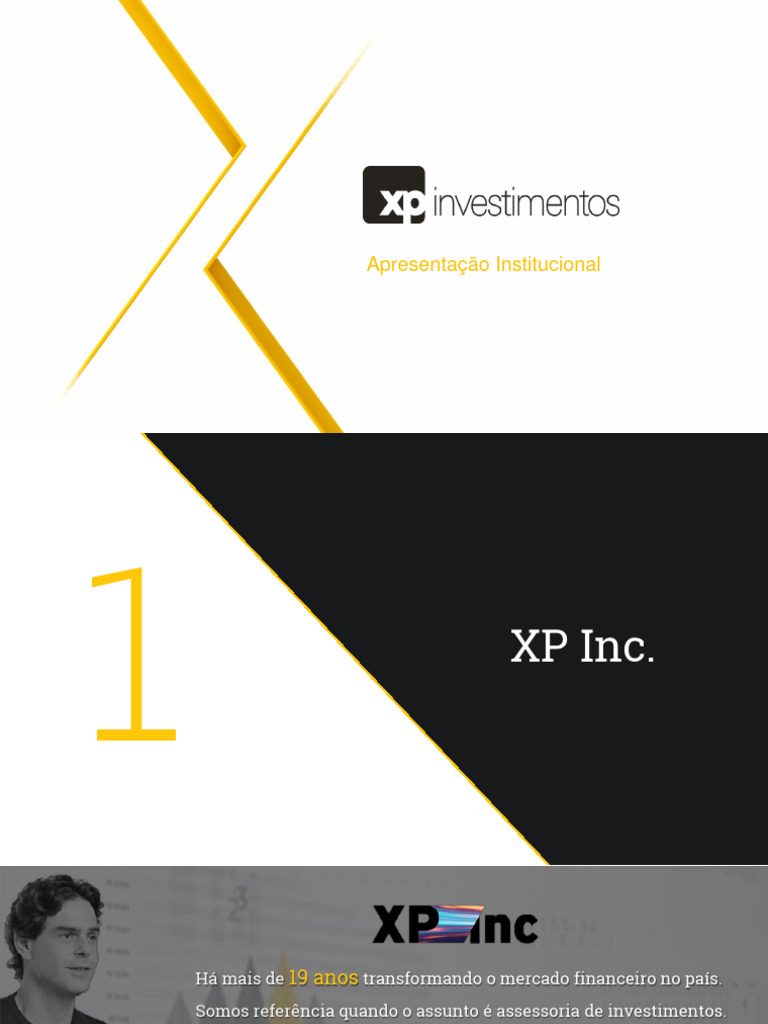 Apresentação Institucional da XP Inc. | PDF | Investimentos | Economias