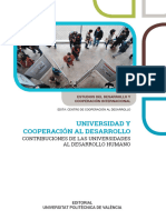 Universidad y Cooperación Al Desarrollo. Contribuciones de Las Universidades Al Desarrollo Humano - 6192