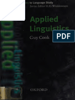 APPLIED LINGUISTICS (Oxford Introduction to Language Study Series)