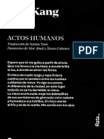 Actos Humanos - Han Kang PDF