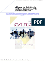 Solution Manual For Statistics For Management and Economics 11th Edition Gerald Keller
