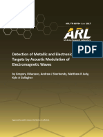 Detection of Metallic and Electronic Radar TARGETS ARMY RESEARCH LAB