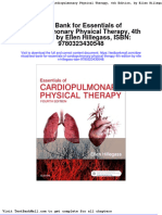 Test Bank For Essentials of Cardiopulmonary Physical Therapy 4th Edition by Ellen Hillegass Isbn 9780323430548
